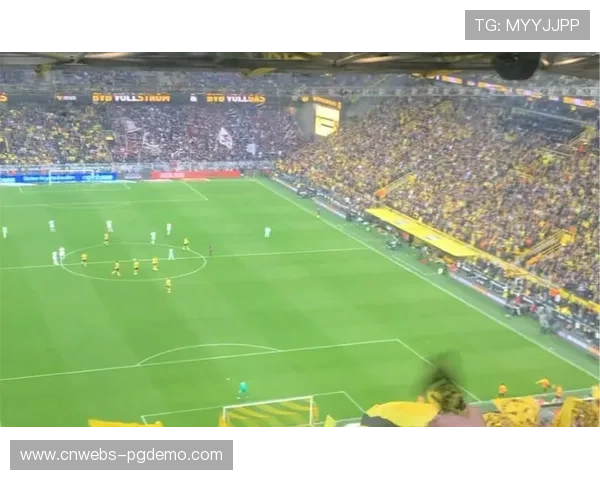 威斯特法伦球场南看台再现黄黑波浪，欧洲最大站席看台震撼依旧